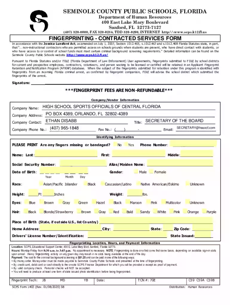 SEMINOLE COUNTY PUBLIC SCHOOLS, FLORIDA Department of Preview on Page 1