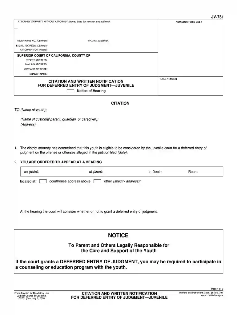 deferred entry form Preview on Page 1