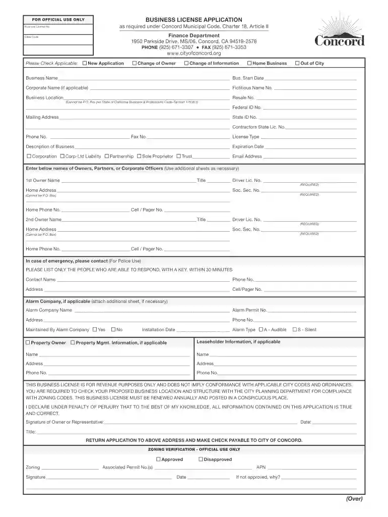 concord business lookup Preview on Page 1