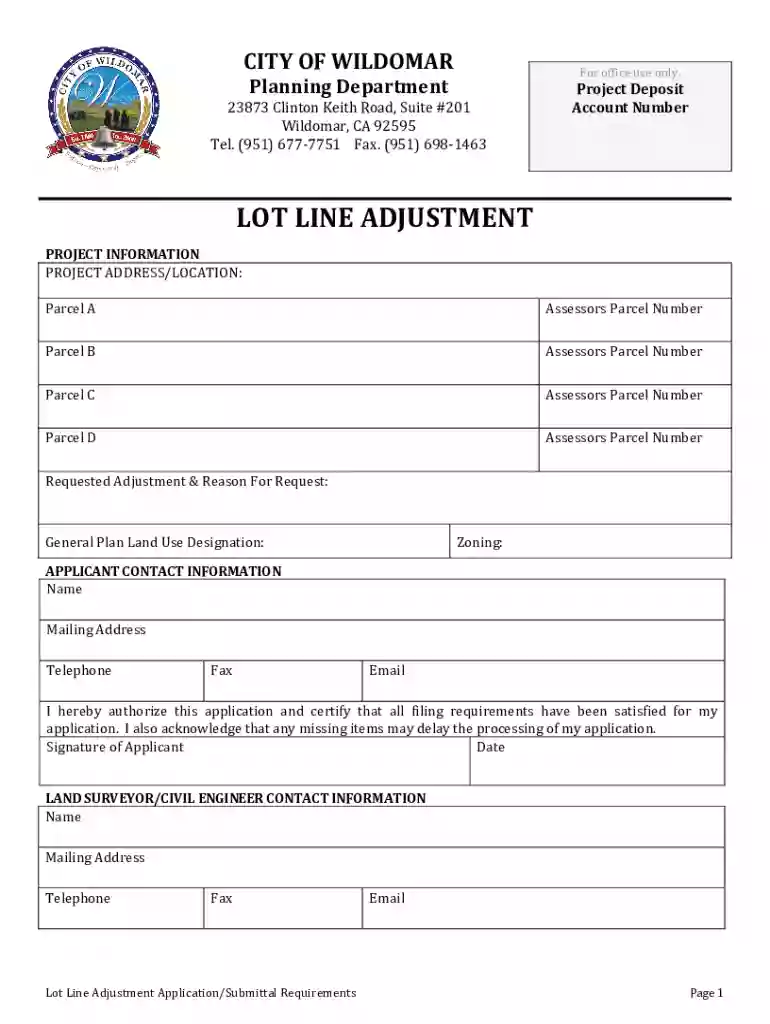 ca lot line adjustment Preview on Page 1