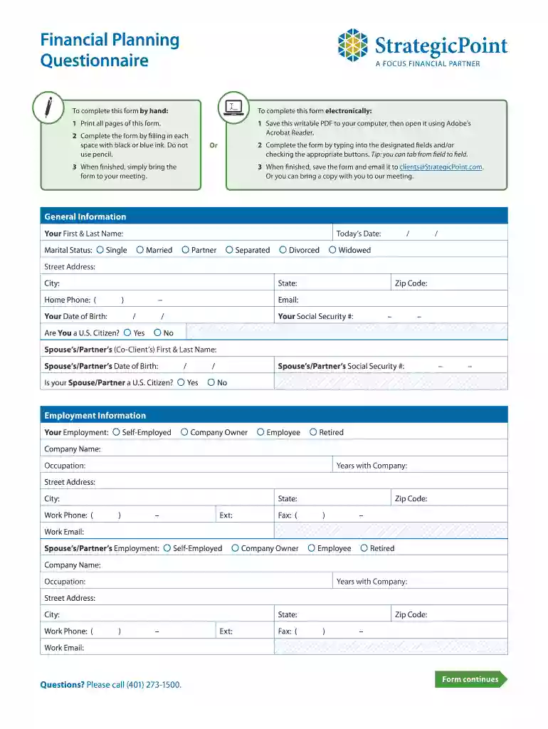 financial planning fact finder template Preview on Page 1