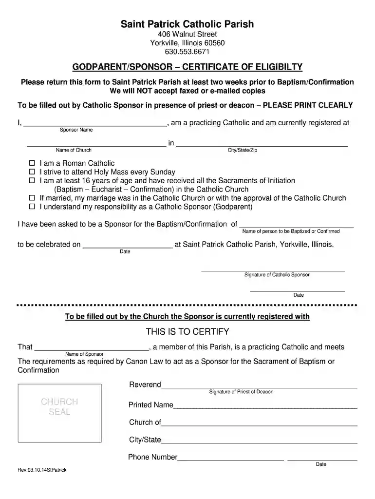 church sponsor Preview on Page 1