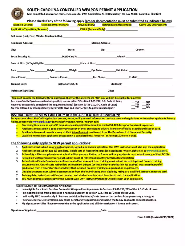 sc cwp renewal Preview on Page 1