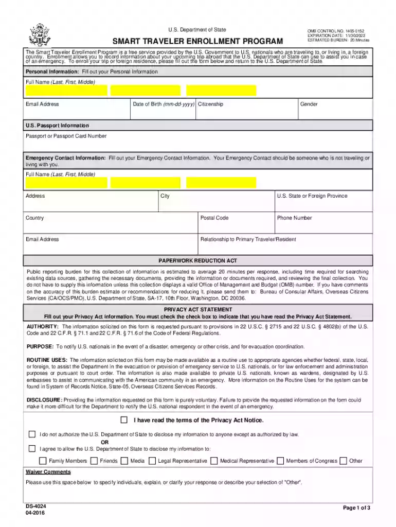 state smart traveler enrollment Preview on Page 1
