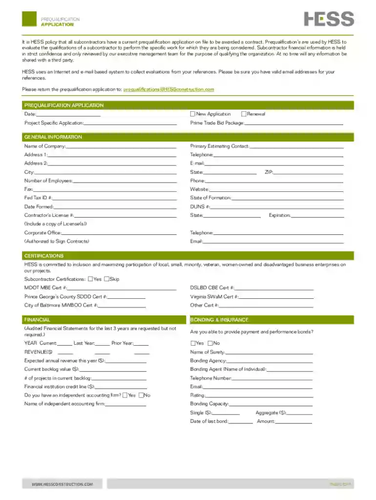 in idoafilesAPPLICATION FOR PREQUALIFICATION CERTIFICATE FOR CONTRACTORS Preview on Page 1