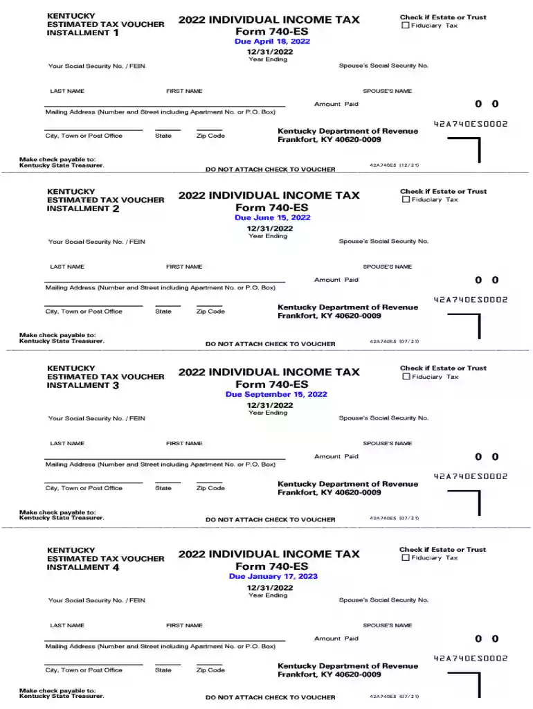 kentucky estimated tax voucher 2025 Preview on Page 1