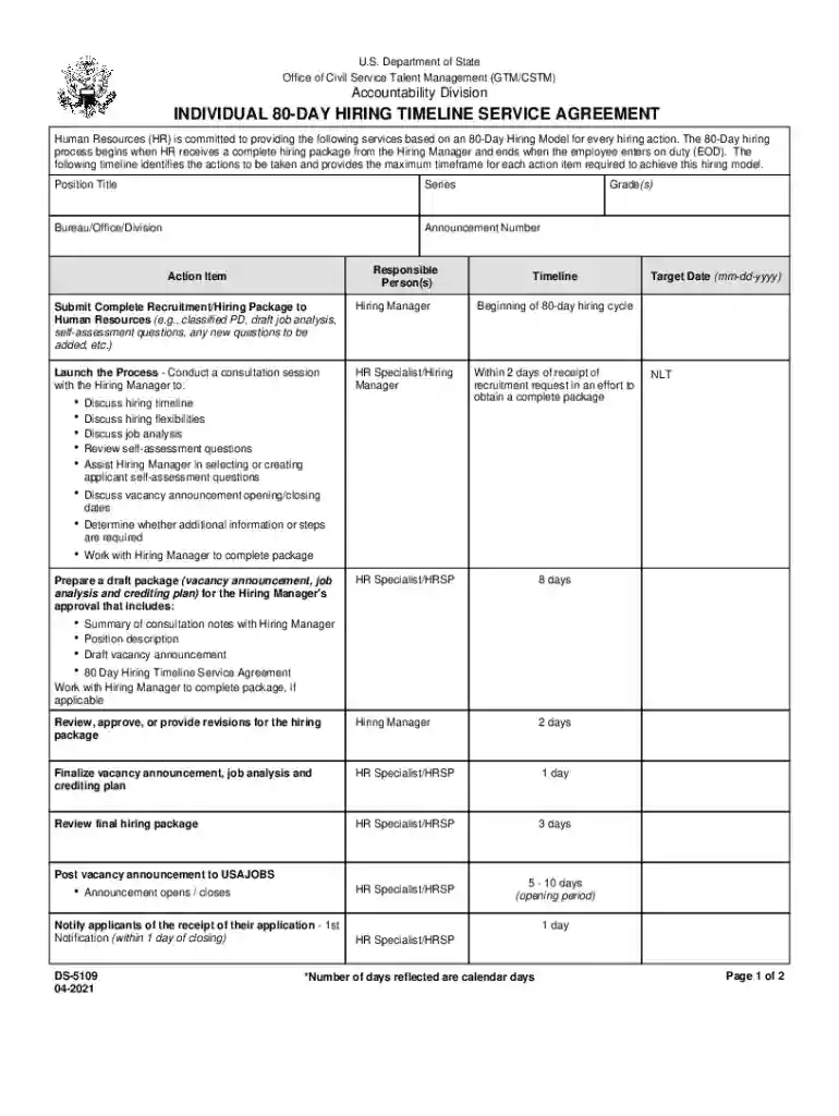 80 day hiring timeline Preview on Page 1