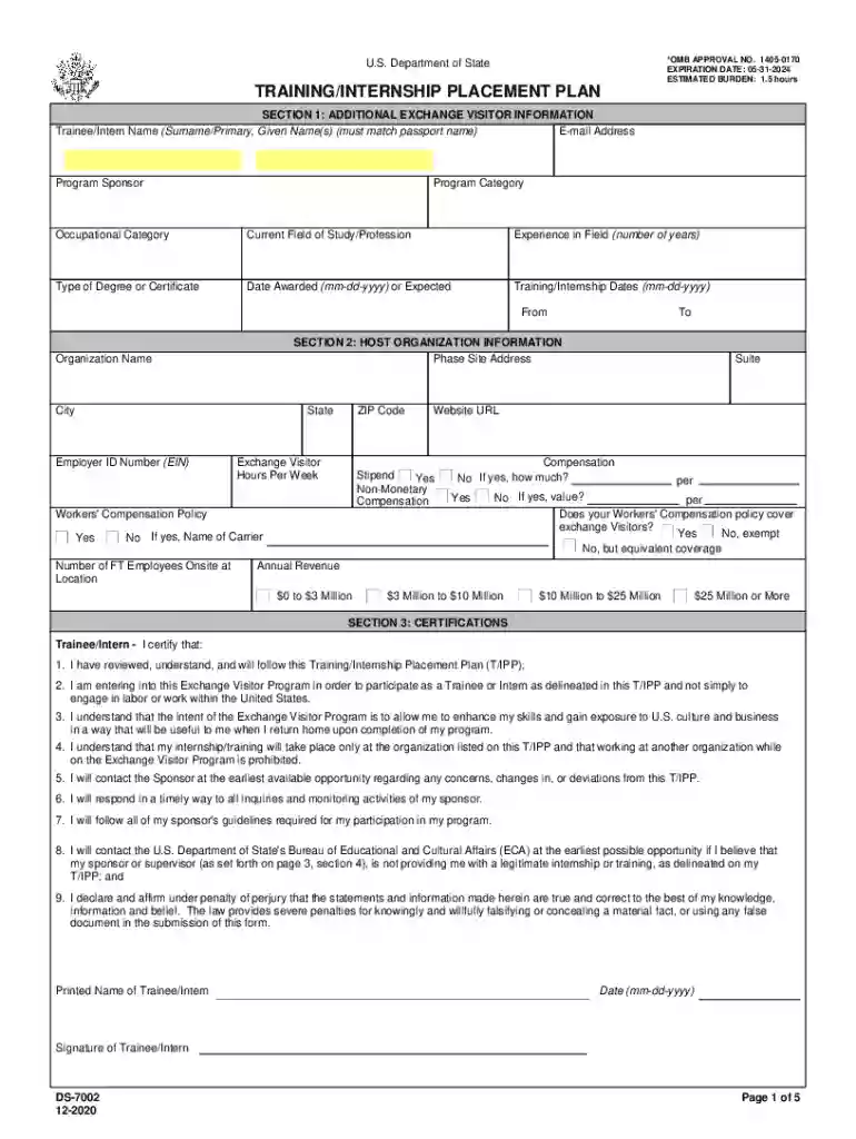ds 7002 training plan Preview on Page 1