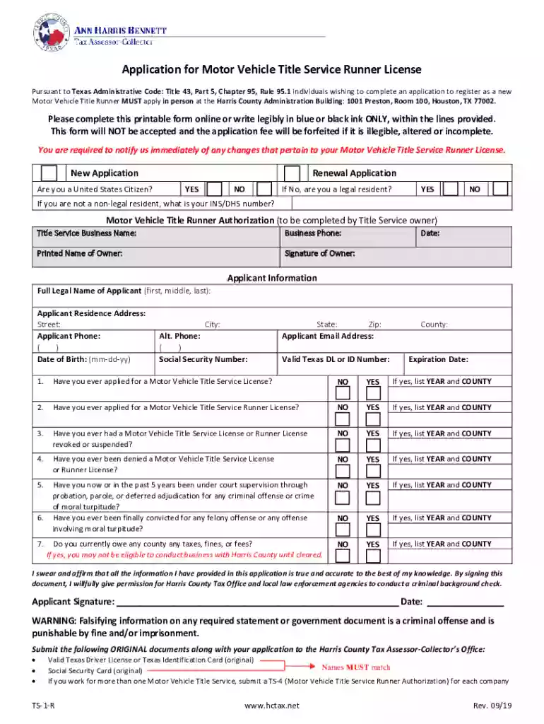 texas motor title service Preview on Page 1
