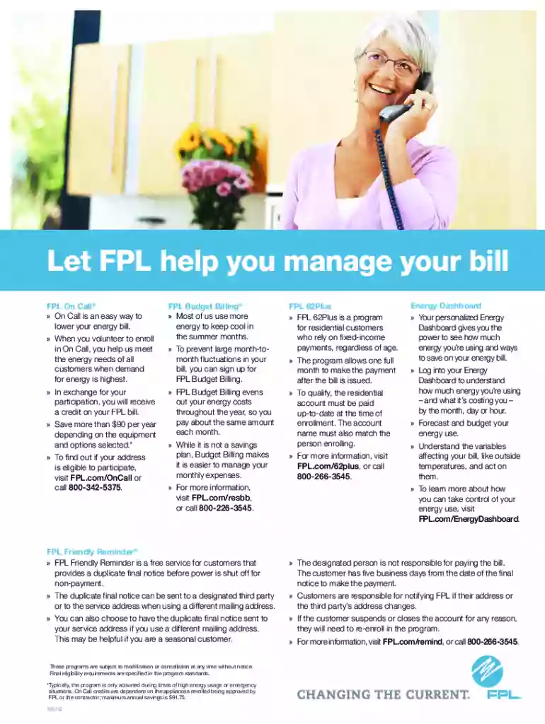 florida utility bill pdf Preview on Page 1
