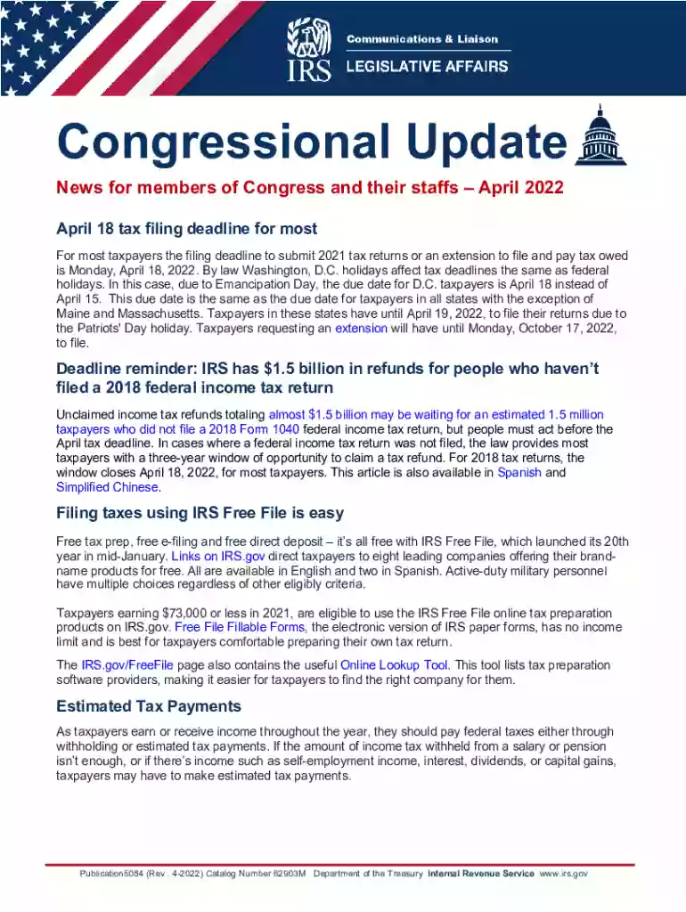 2022 irs publication Preview on Page 1