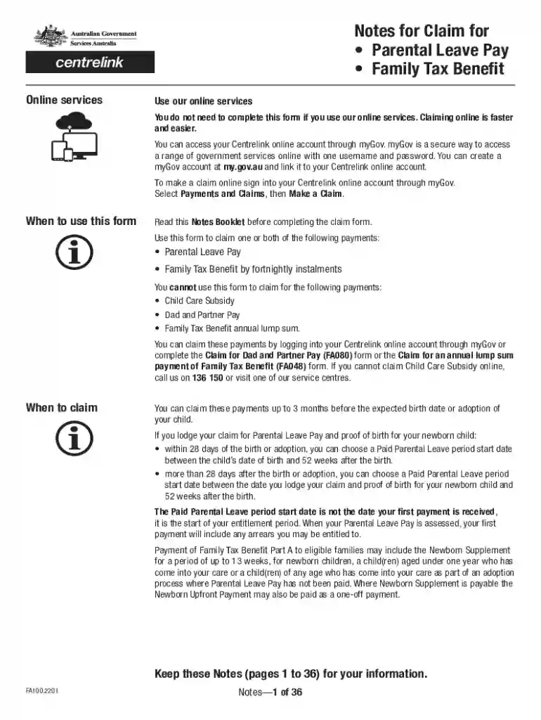 australia paid parental leave Preview on Page 1
