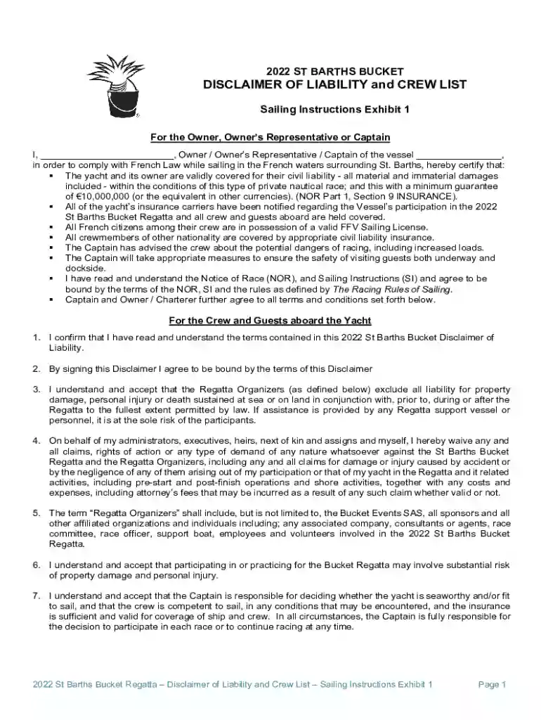 bucketregatta wp-contentuploads2022 ST BARTHS BUCKET PURSUIT FLEET SAILING INSTRUCTIONS 17 Preview on Page 1