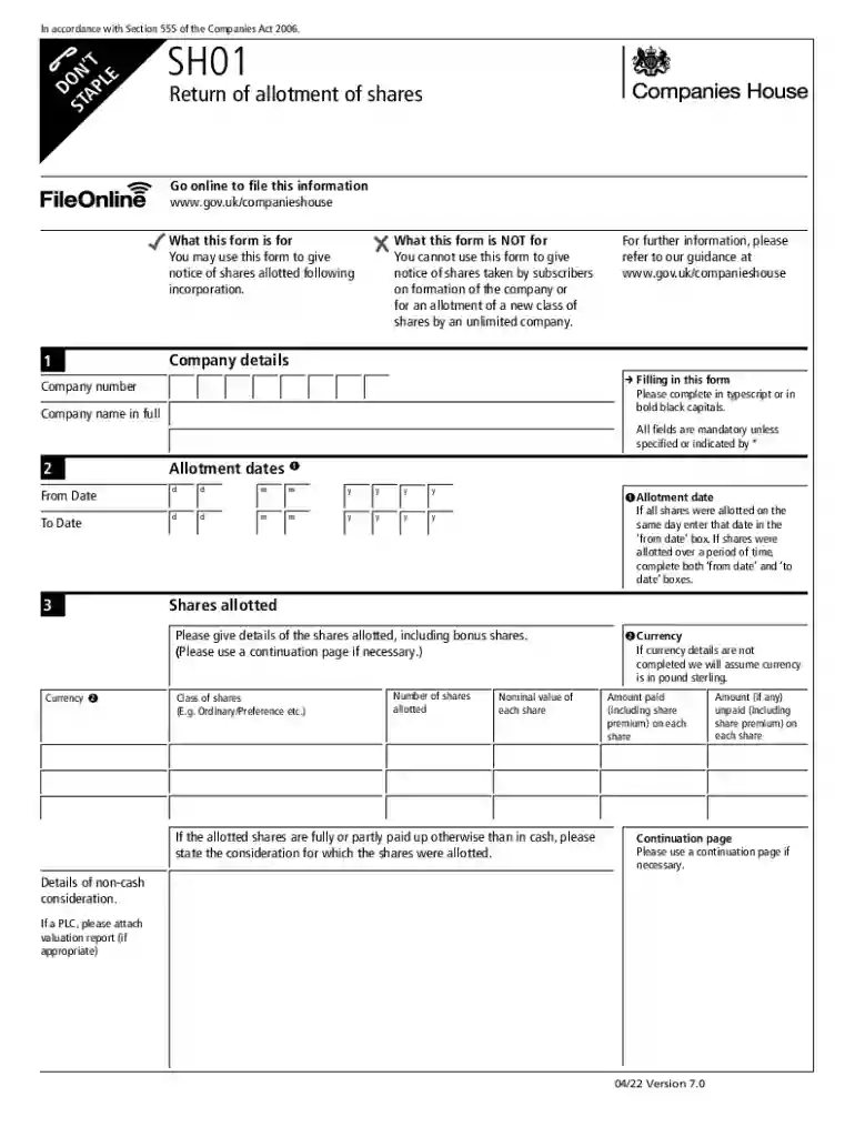 sh01 form Preview on Page 1