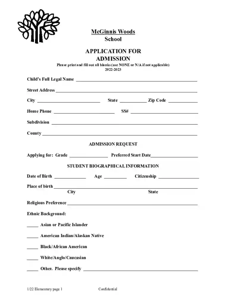 mcginniswoods admissionsapplication-processApplication Process - McGinnis Woods Country Day School Preview on Page 1