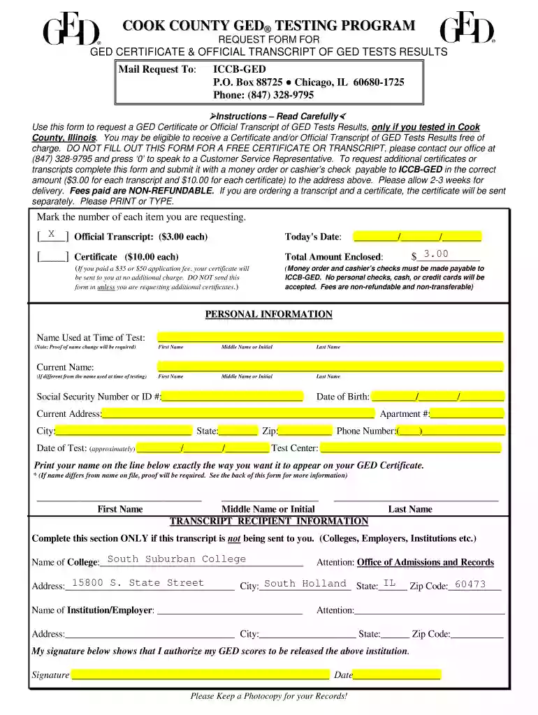how to get a copy of my ged for free Preview on Page 1