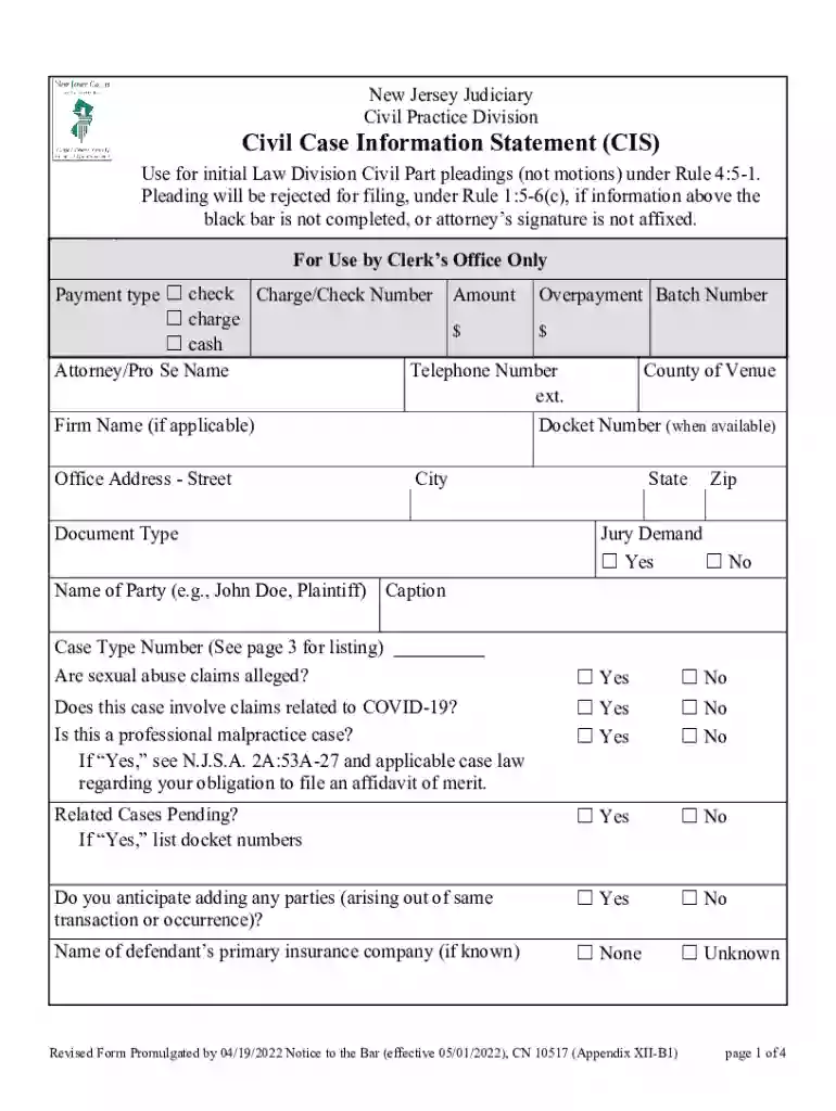 nj case information Preview on Page 1
