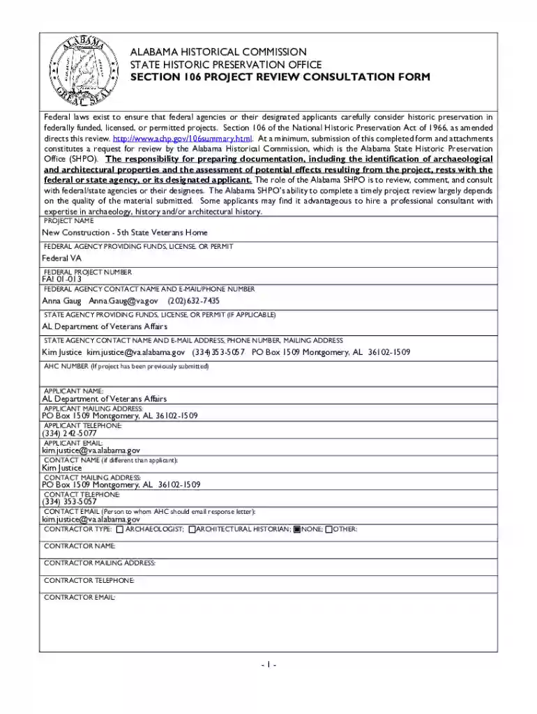 Alabama Department of Veterans Affairs Preview on Page 1