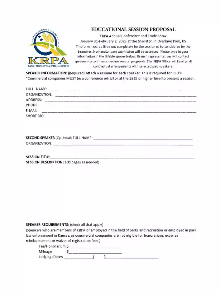 States Affiliate Registration - Annual KRPA Conference and Preview on Page 1