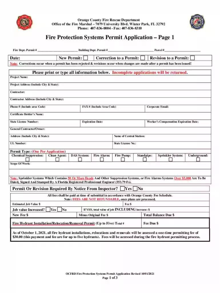 Fillable Online Florida permit application system" Preview on Page 1