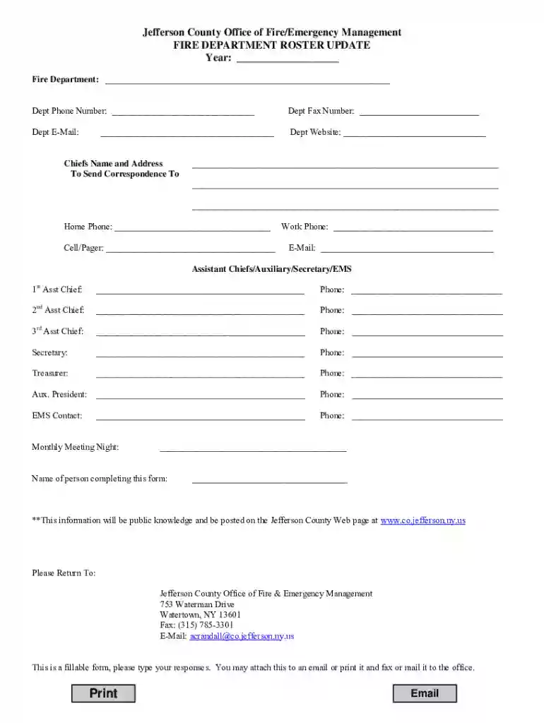 Jefferson County Office of Fire/Emergency Management FIRE ... Preview on Page 1