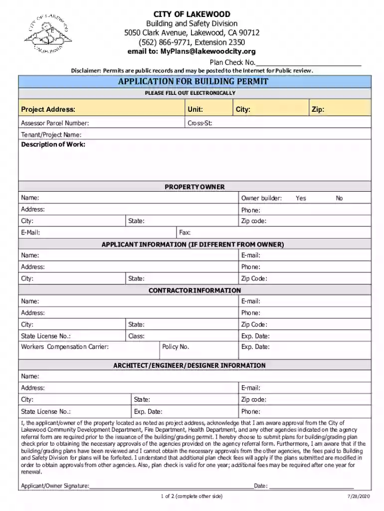 ladbs owner builder declaration Preview on Page 1