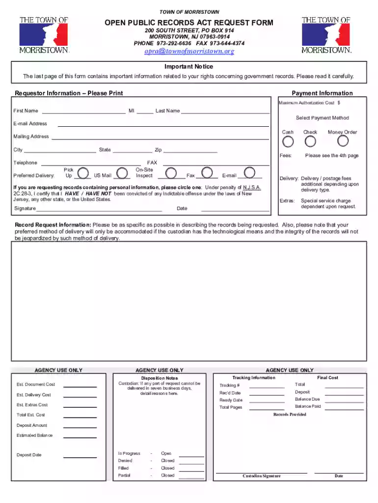 open public records act opra Preview on Page 1