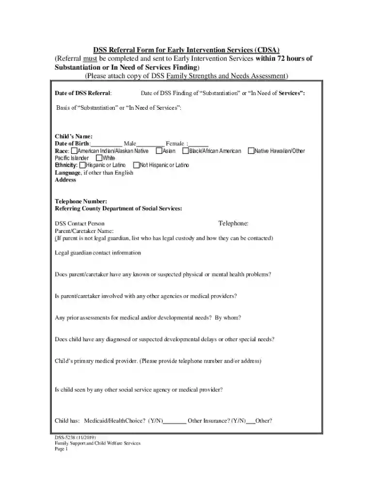 Early Intervention Program Referral Form - New York CityEarly Intervention Program Referral Form - N Preview on Page 1