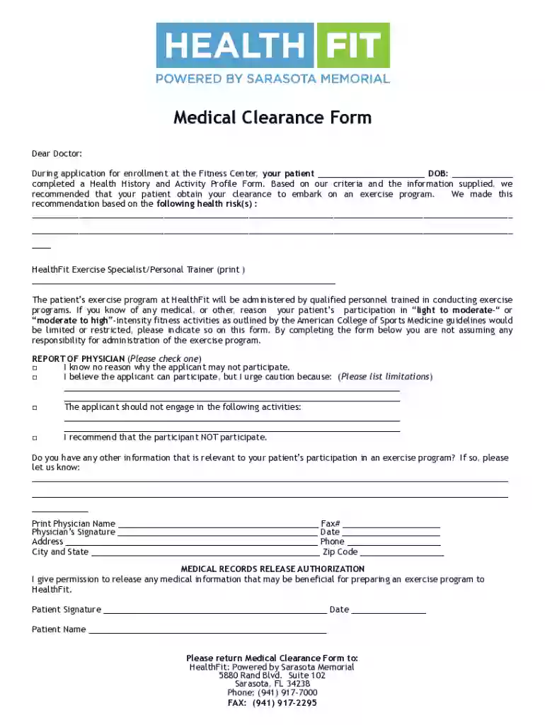 rose bcfymca filesgalleriesYMCA MEDICAL CLEARANCE FORM - rose bcfymca Preview on Page 1