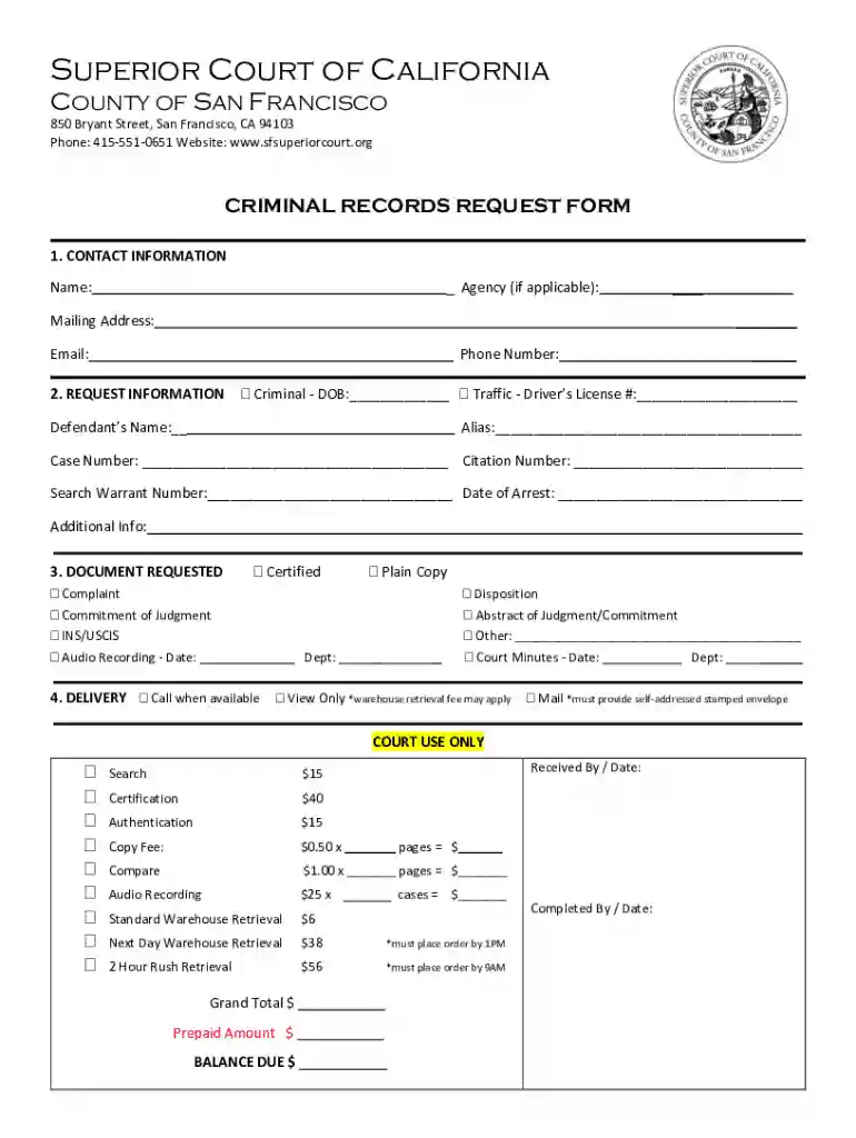 san francisco court records Preview on Page 1