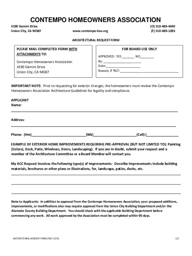 Office Hours - Contempo Homeowners Association Union City Preview on Page 1