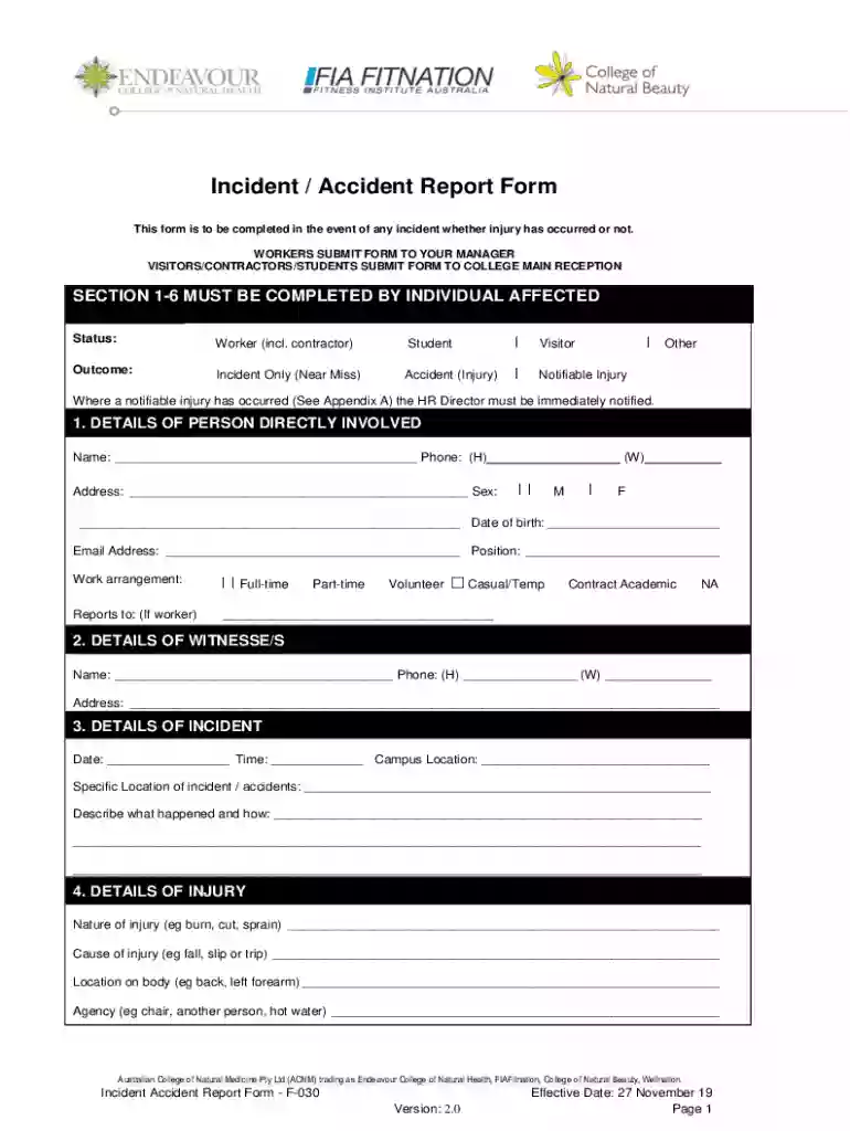 12+ Free Incident Report Form TemplatesSafetyCulture12+ Free Incident Report Form TemplatesSafetyCul Preview on Page 1
