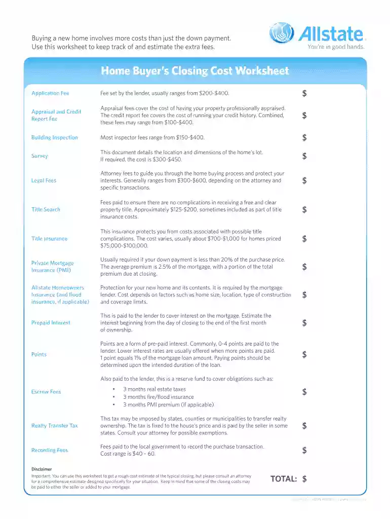 closing disclosure form excel Preview on Page 1