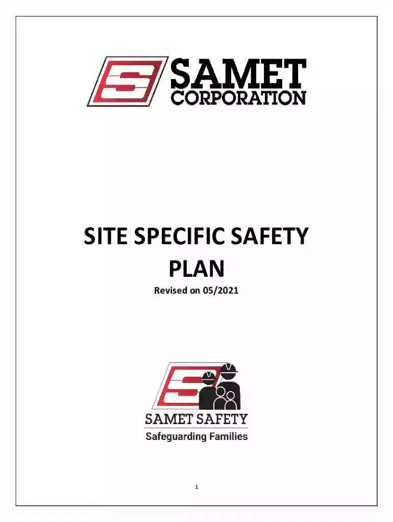 Site Specific Safety Plan Preview on Page 1
