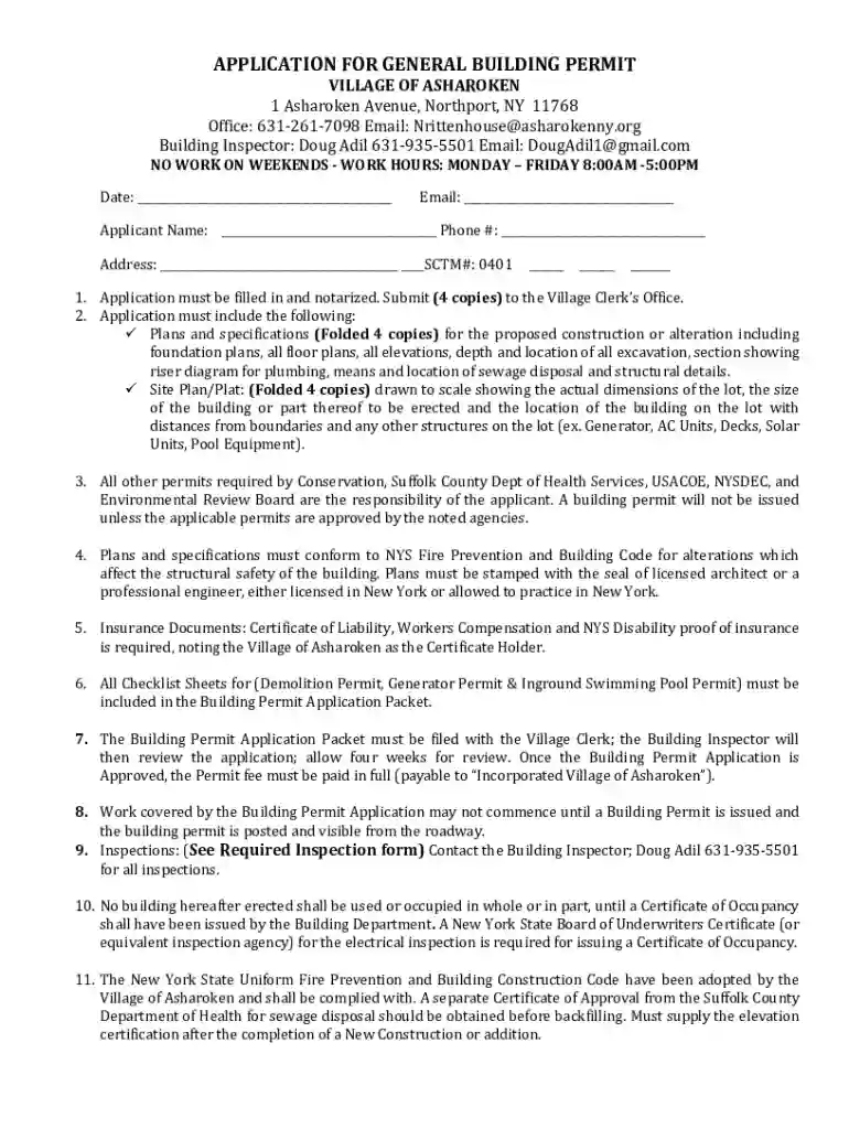new york building permit Preview on Page 1