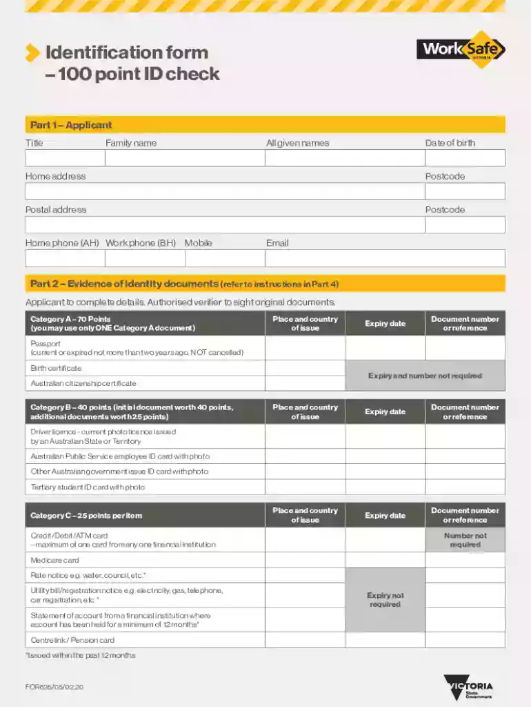 australia 100 point id check Preview on Page 1