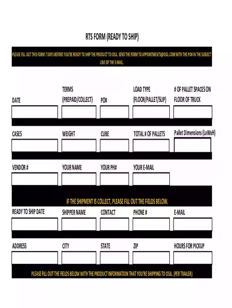 ocean state job lot rts form Preview on Page 1