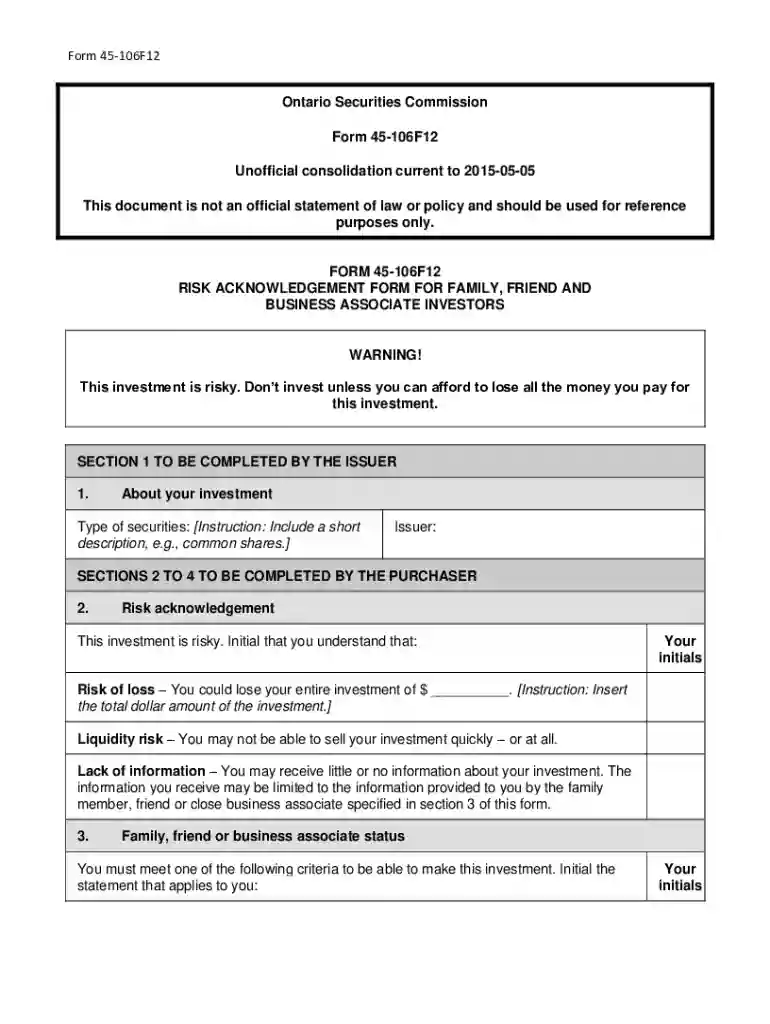 form 45 106f12 Preview on Page 1