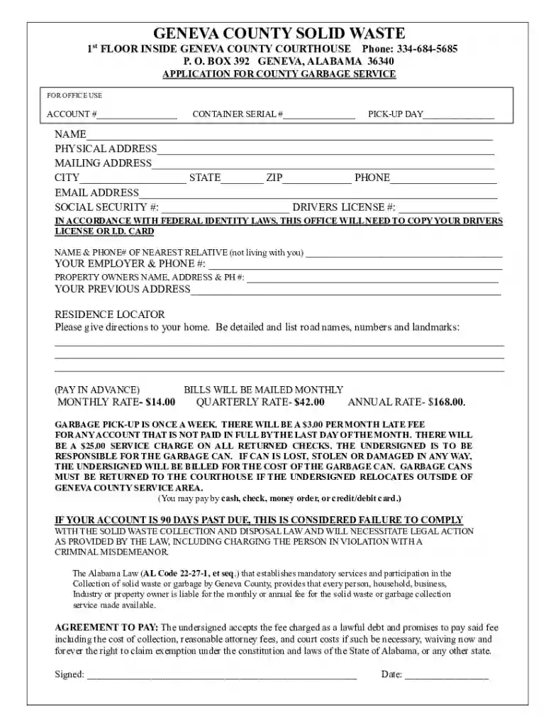 geneva county solid waste Preview on Page 1