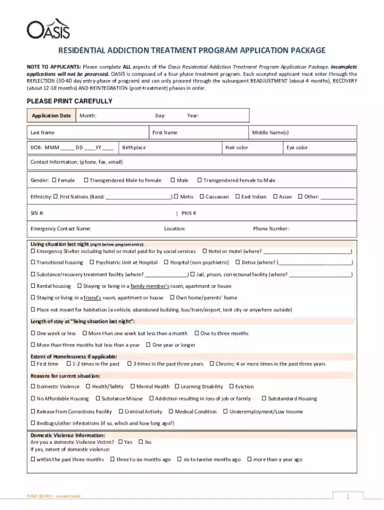 canada mission program application Preview on Page 1