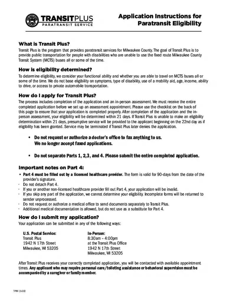 DocHub form-library464727-transitTransit Plus Application - Fill and Sign Printable Template Preview on Page 1
