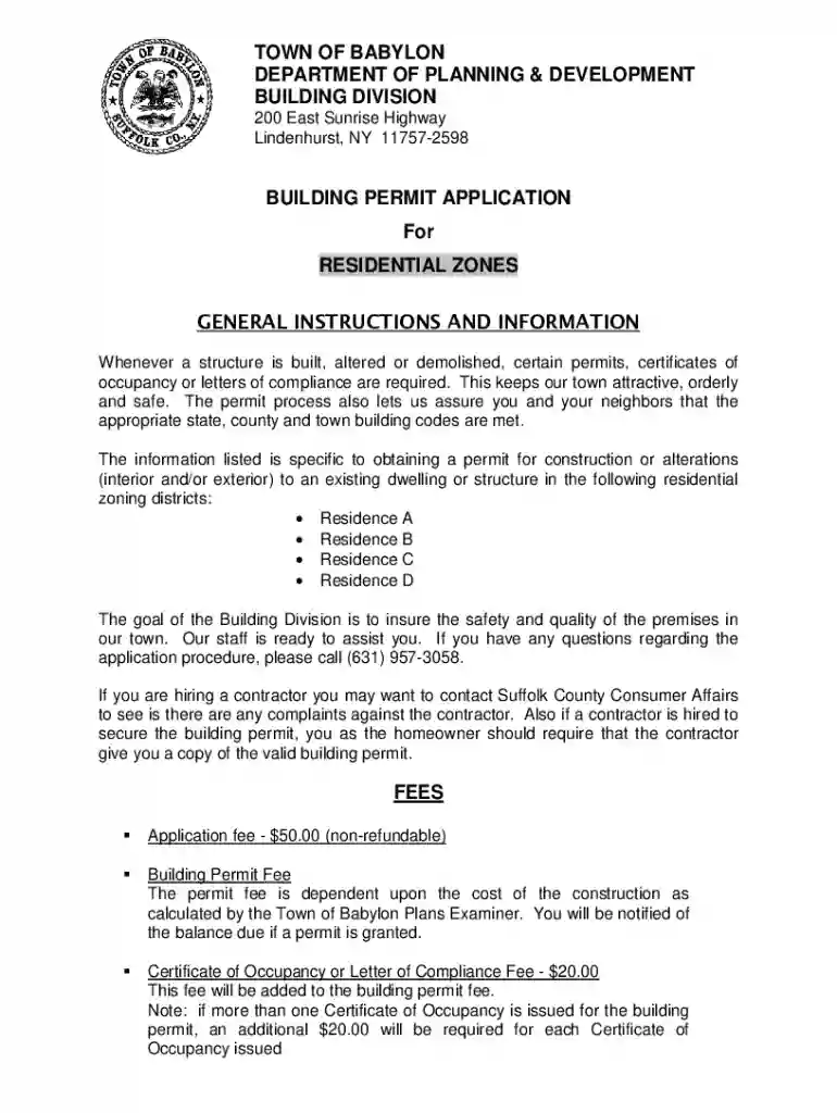 new york residential application Preview on Page 1