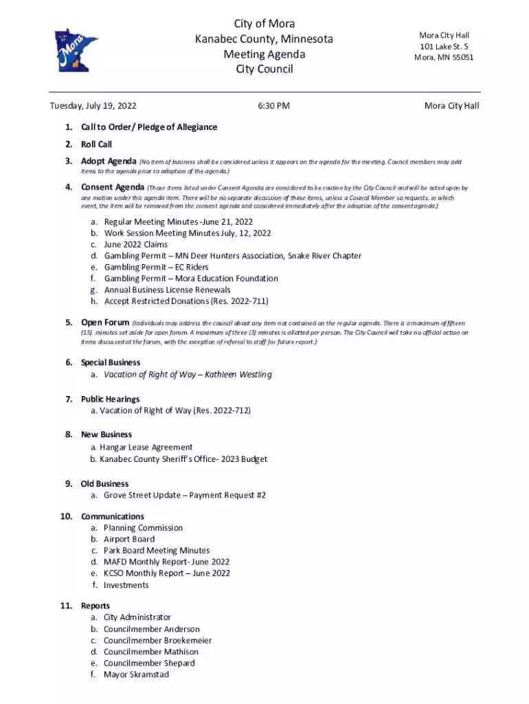 mn meeting city council Preview on Page 1