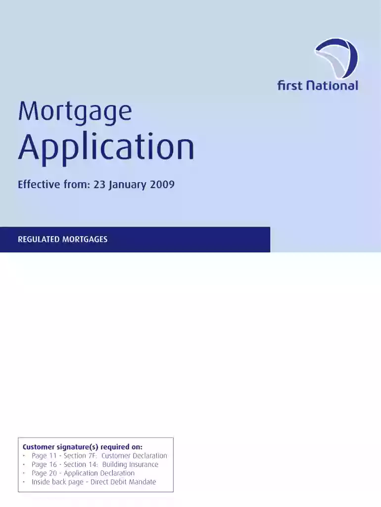 mortgage loan form Preview on Page 1