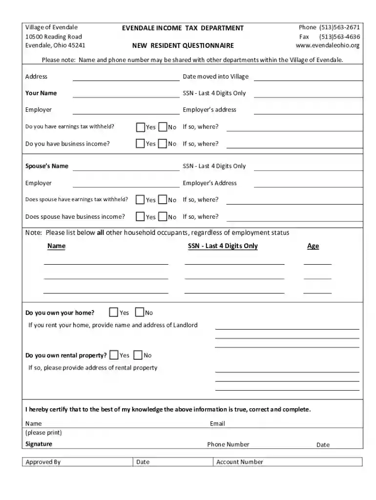 ohio resident income tax Preview on Page 1