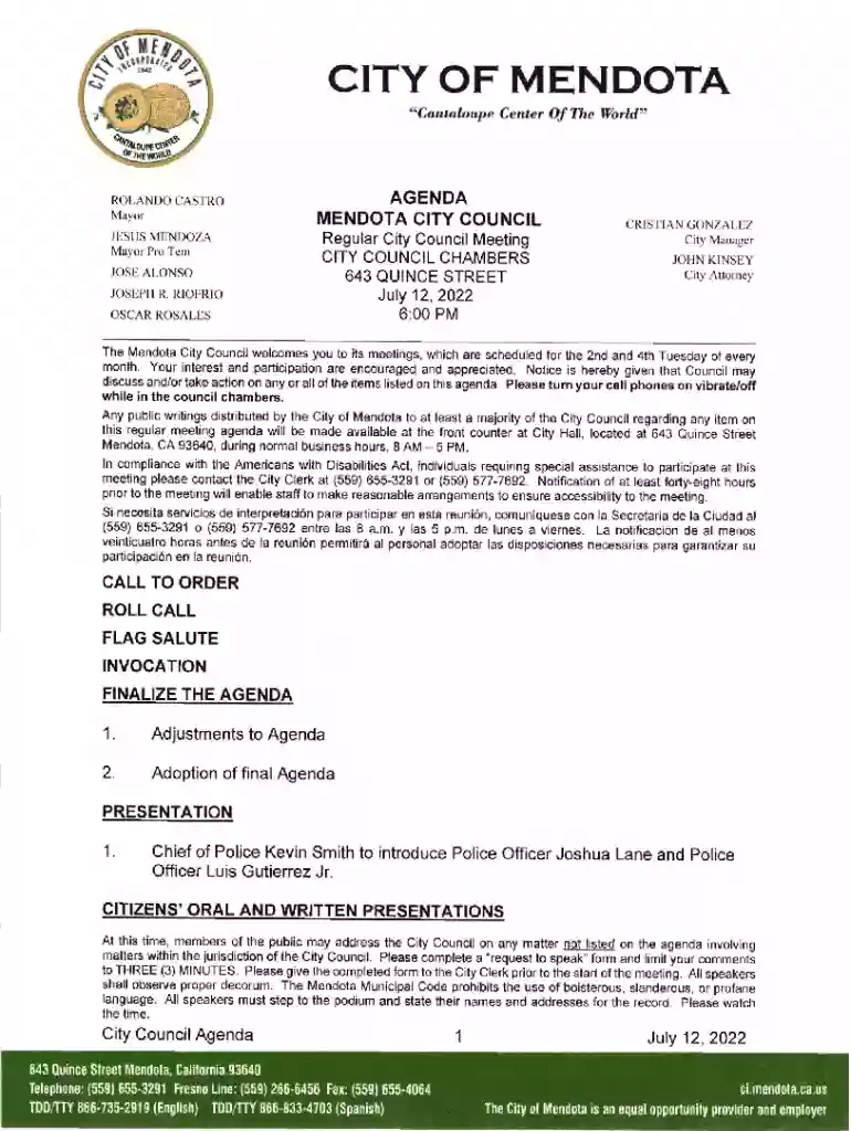 california city council meeting Preview on Page 1