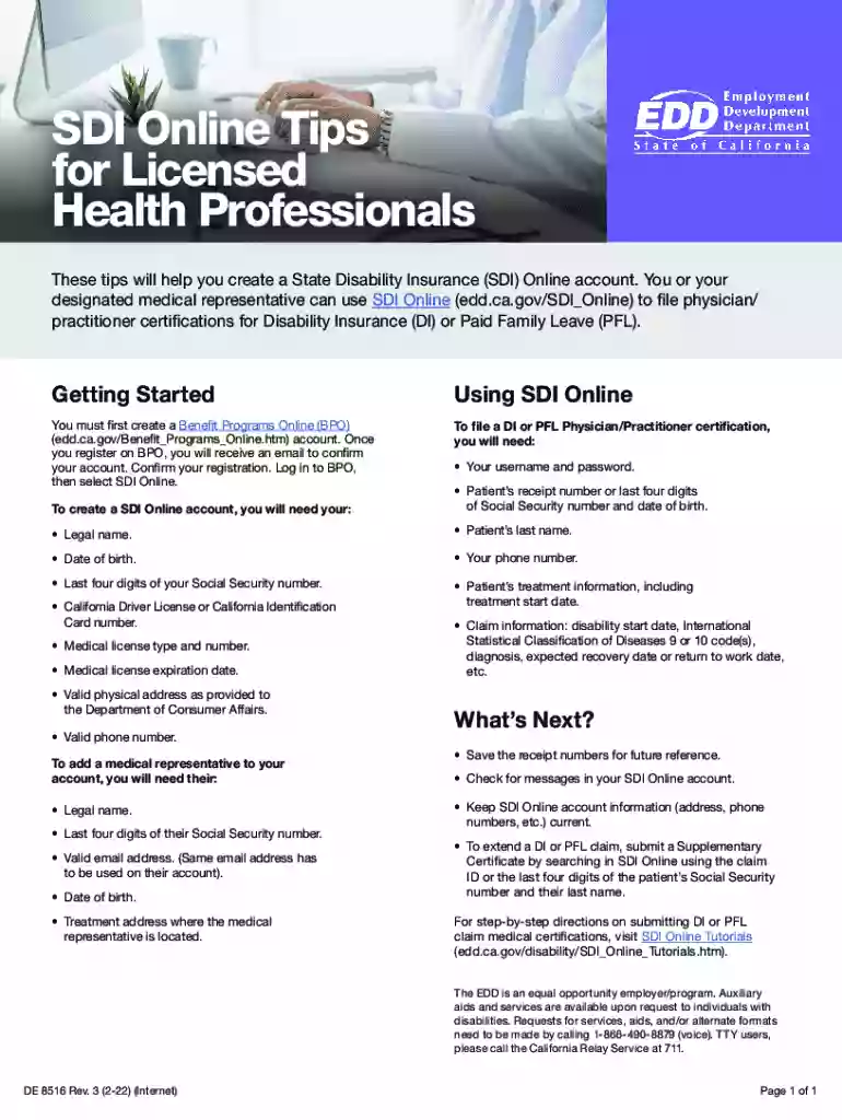 supplemental certification edd Preview on Page 1