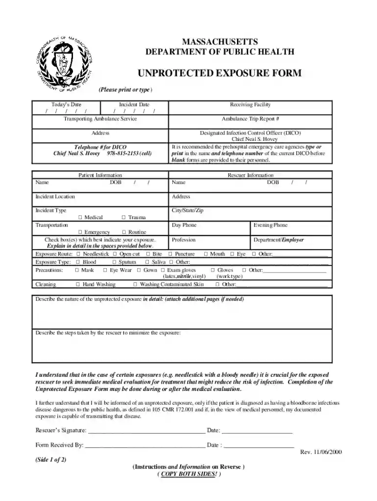DocHub 866316-fillable-unprotectedUnprotected Exposure Form Ma - Fill Online, Printable Preview on Page 1
