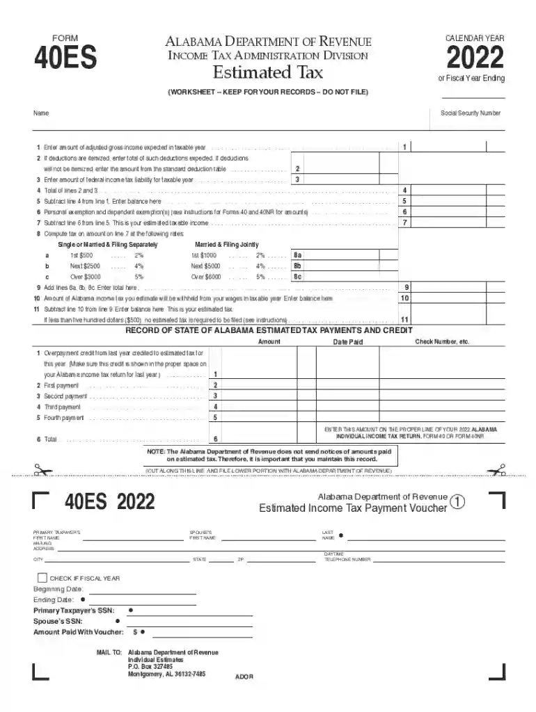 2022 40es form Preview on Page 1