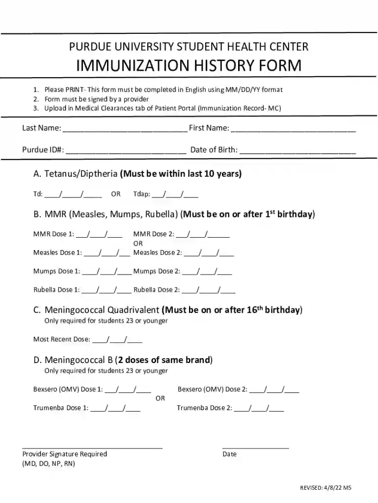 immunization purdue Preview on Page 1